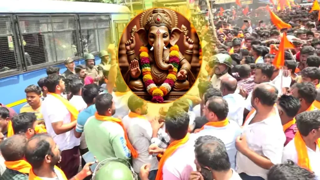 Over 21 youths detained in Maddur Ganesha immersion stone-pelting case