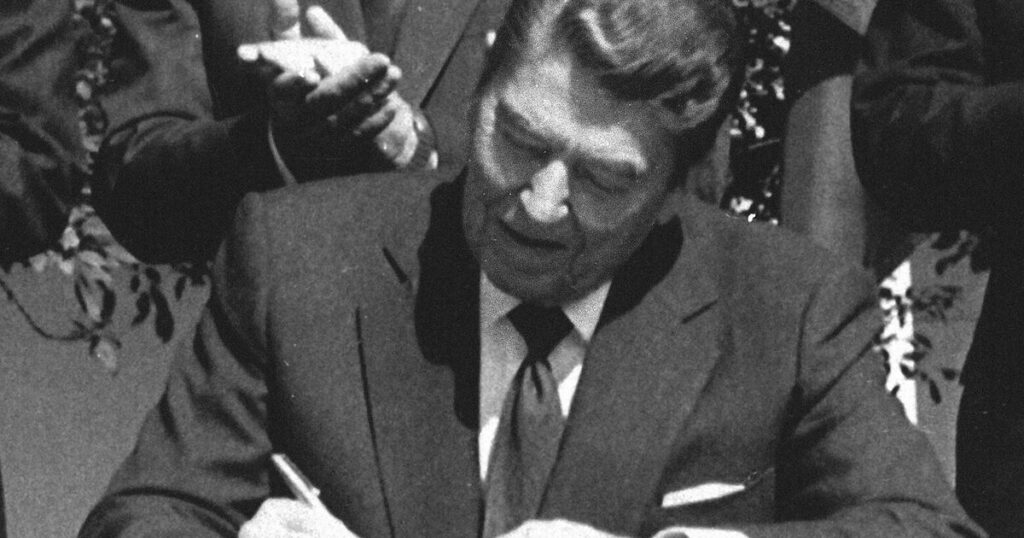 Trump says a Canadian ad misstated Ronald Reagan’s views on tariffs. Here are the facts and context