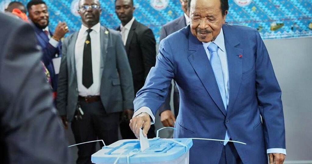 World’s oldest president, Paul Biya, wins Cameroon election at 92