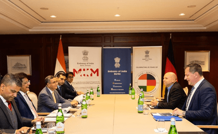 Piyush Goyal invites CEOs and industry leaders in Berlin to join India’s growth story