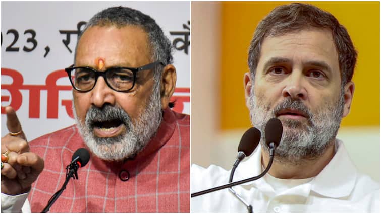 Giriraj Singh Hits Back At Rahul Gandhi Over Jibes At PM Modi