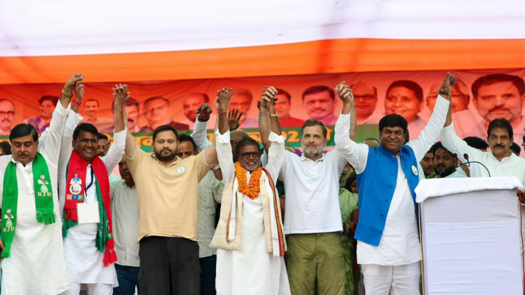 Kicking off INDIA campaign, Rahul focuses on pet issues, Tejashwi on state promises | Political Pulse News