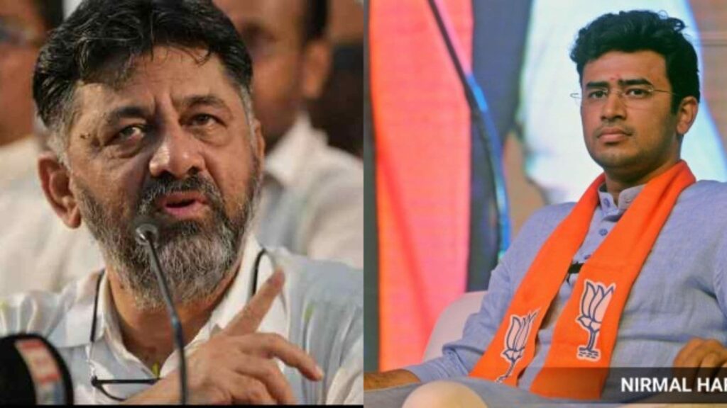 ‘Don’t give advice, get central funds,’ DK Shivakumar tells BJP’s Tejasvi Surya after meeting on tunnel road project | Bangalore News