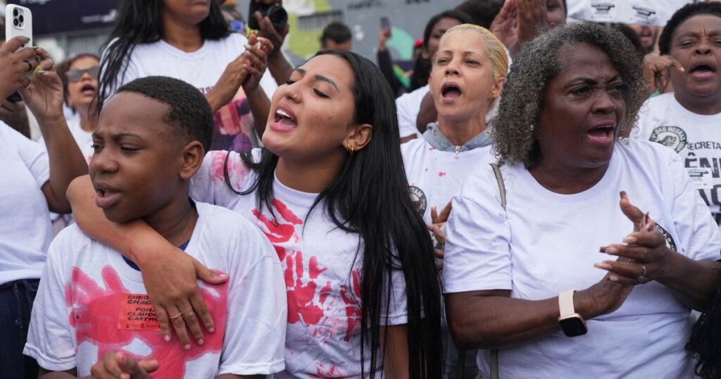 Protesters call for governor’s resignation after Rio’s deadliest police raid
