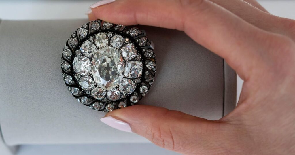 Sotheby’s says a diamond brooch lost by Napoleon as his forces fled Waterloo sells for $4.4 million