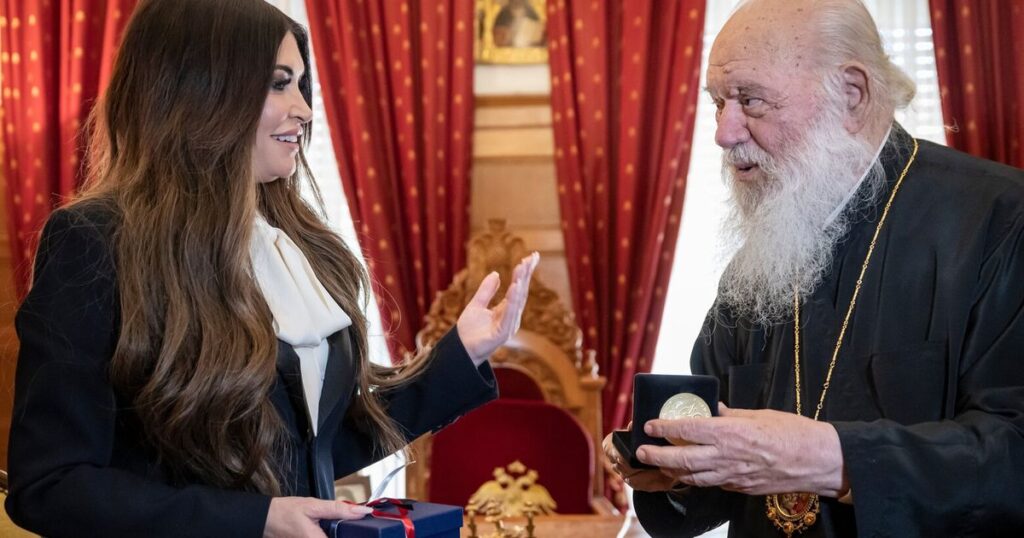 Trump’s new ambassador Guilfoyle visits head of Greece’s Orthodox Church