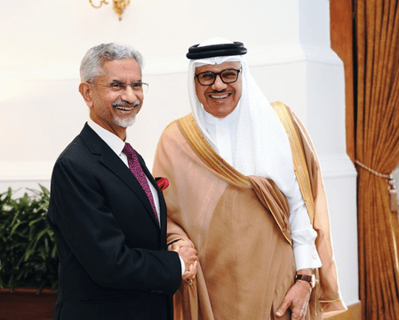 EAM Jaishankar welcomes Bahrain’s Foreign Minister in New Delhi for 5th India-Bahrain High Joint Commission