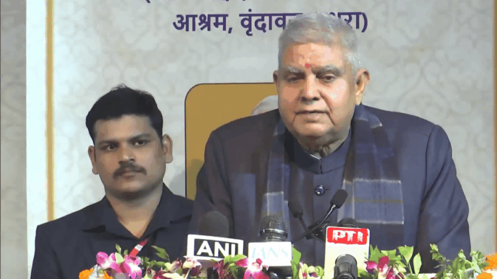 Dhankhar’s 1st public address since resignation—praise for RSS, ‘Hindu spirit’ & a Pranab Da anecdote