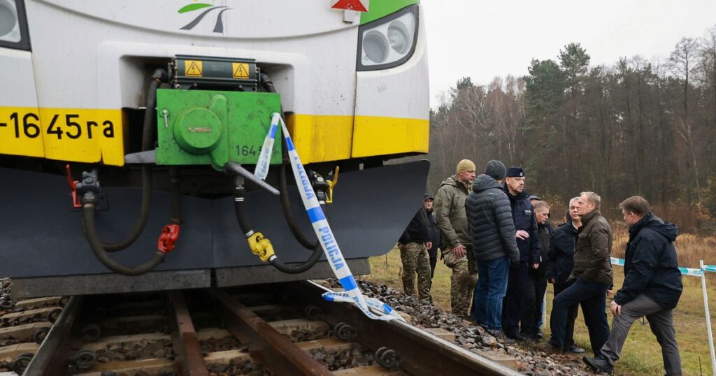 Poland railway line explosion near Warsaw ‘act of sabotage,’ prime minister says