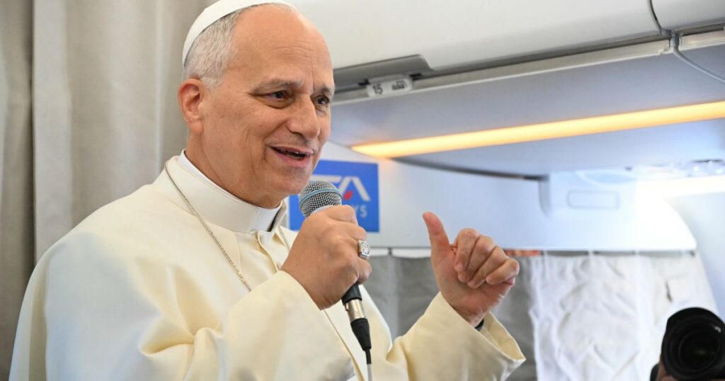 Pope Leo XIV doubles down on insistence for 2-state solution to resolve Israeli-Palestinian conflict