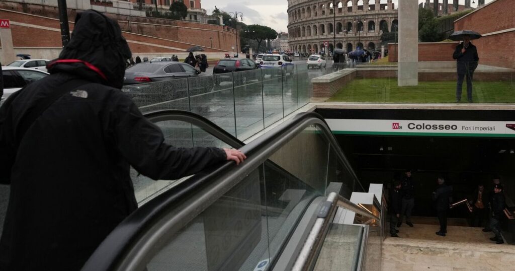 Rome opens long-awaited Colosseum subway station, with displays of unearthed artifacts
