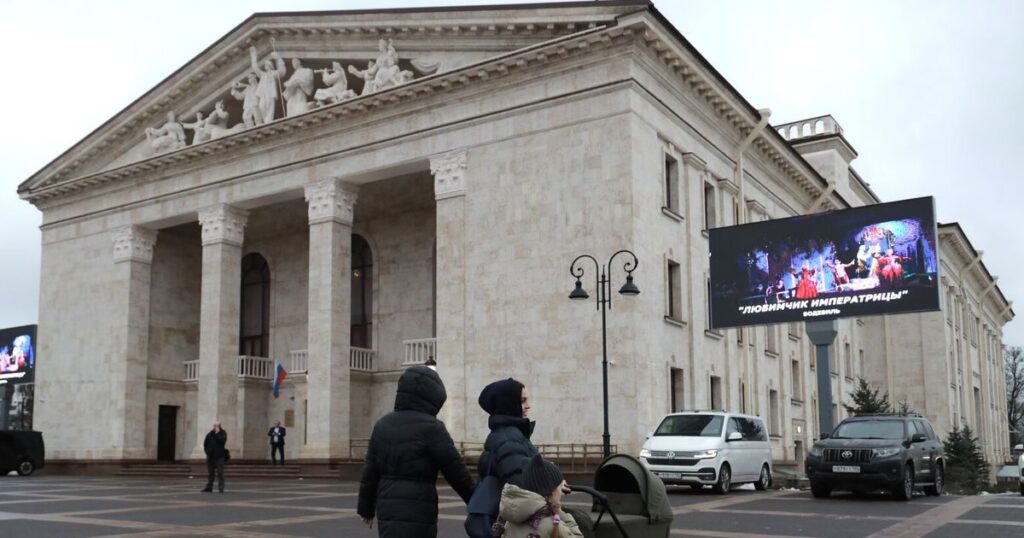 Russia opens rebuilt Mariupol theater more than 3 years after Moscow airstrike killed hundreds there