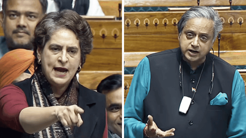 Priyanka leads, Tharoor weighs in strongly as Oppn hits out at Centre over ‘retrograde’ G RAM G Bill