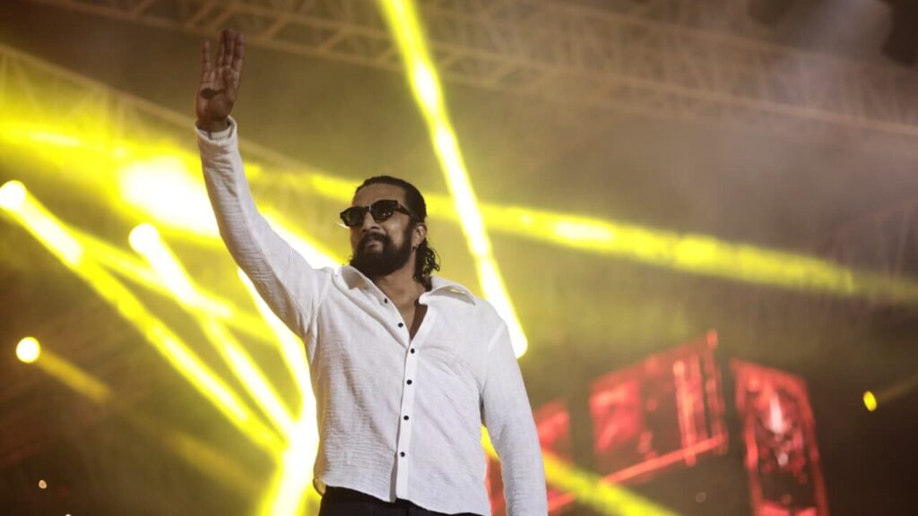 SUDEEPA SAYS “WE ARE READY FOR WAR” AT MARK PRE-RELEASE EVENT