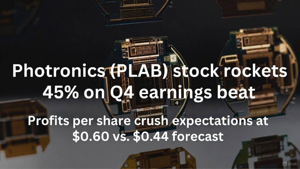 Photronics (PLAB) Stock Explodes 45% on Earnings Beat